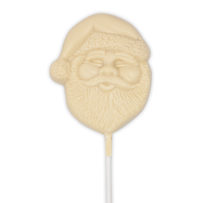 Santa Face Pop (3oz) (White Chocolate)