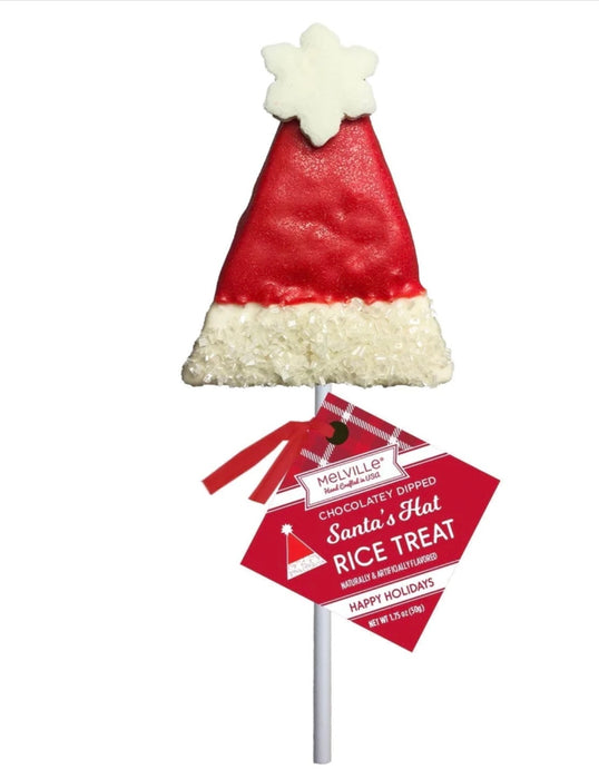 Santa Hat Rice Treats