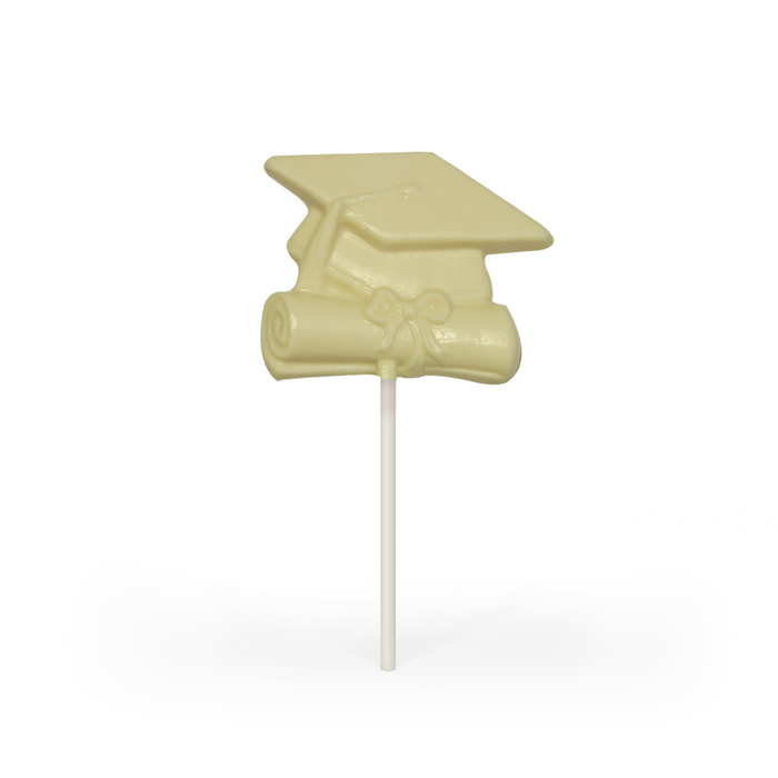 Graduation Cap Pop (White Chocolate)